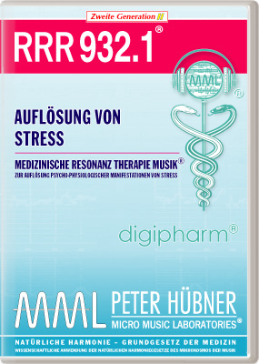 Peter Hübner - Medizinische Resonanz Therapie Musik<sup>®</sup> - RRR 932 Auflösung von Stress • Nr. 1