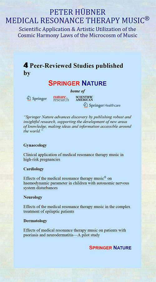 Medical Resonance Therapy Music - research published by Springer Nature