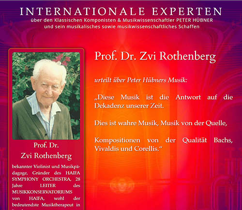 Zvi Rothenberg - bekannter israelischer Violinist und Musikpädagoge